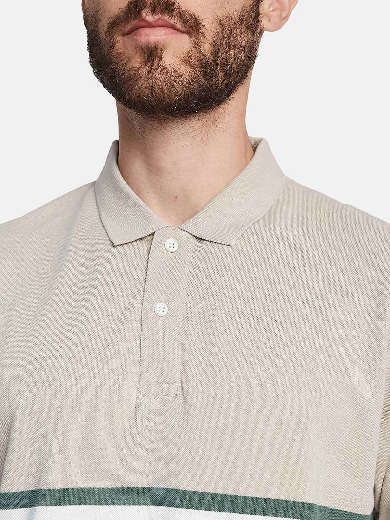 Octave Mastic Regular Fit Striped Polo T-Shirt