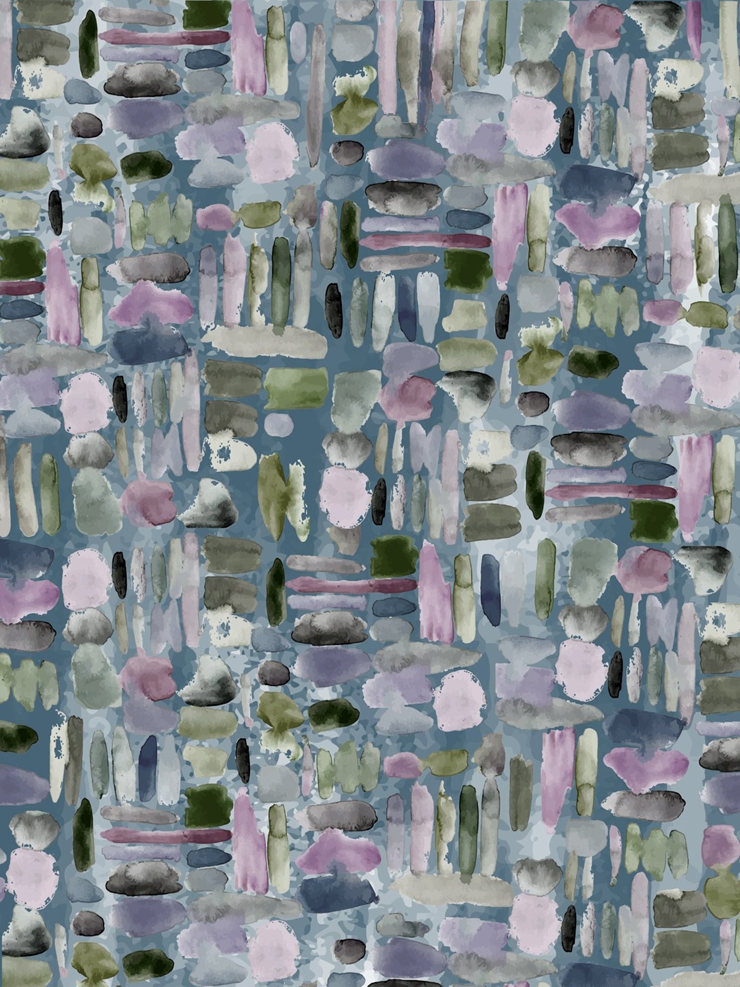 Petal Home Pebbles Blue Cotton 144 TC Bedsheet