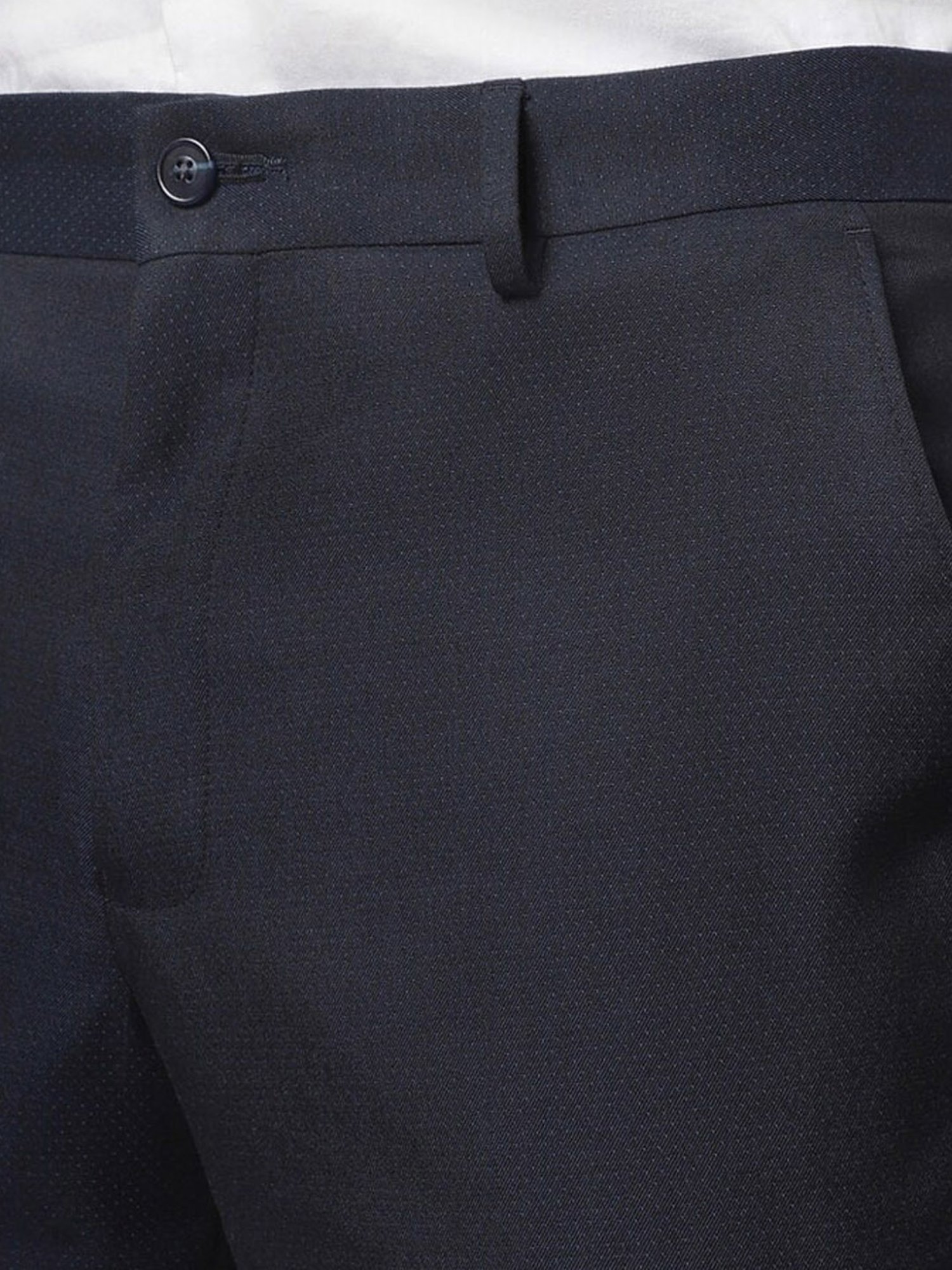 V Dot Navy Skinny Fit Two Piece Suit