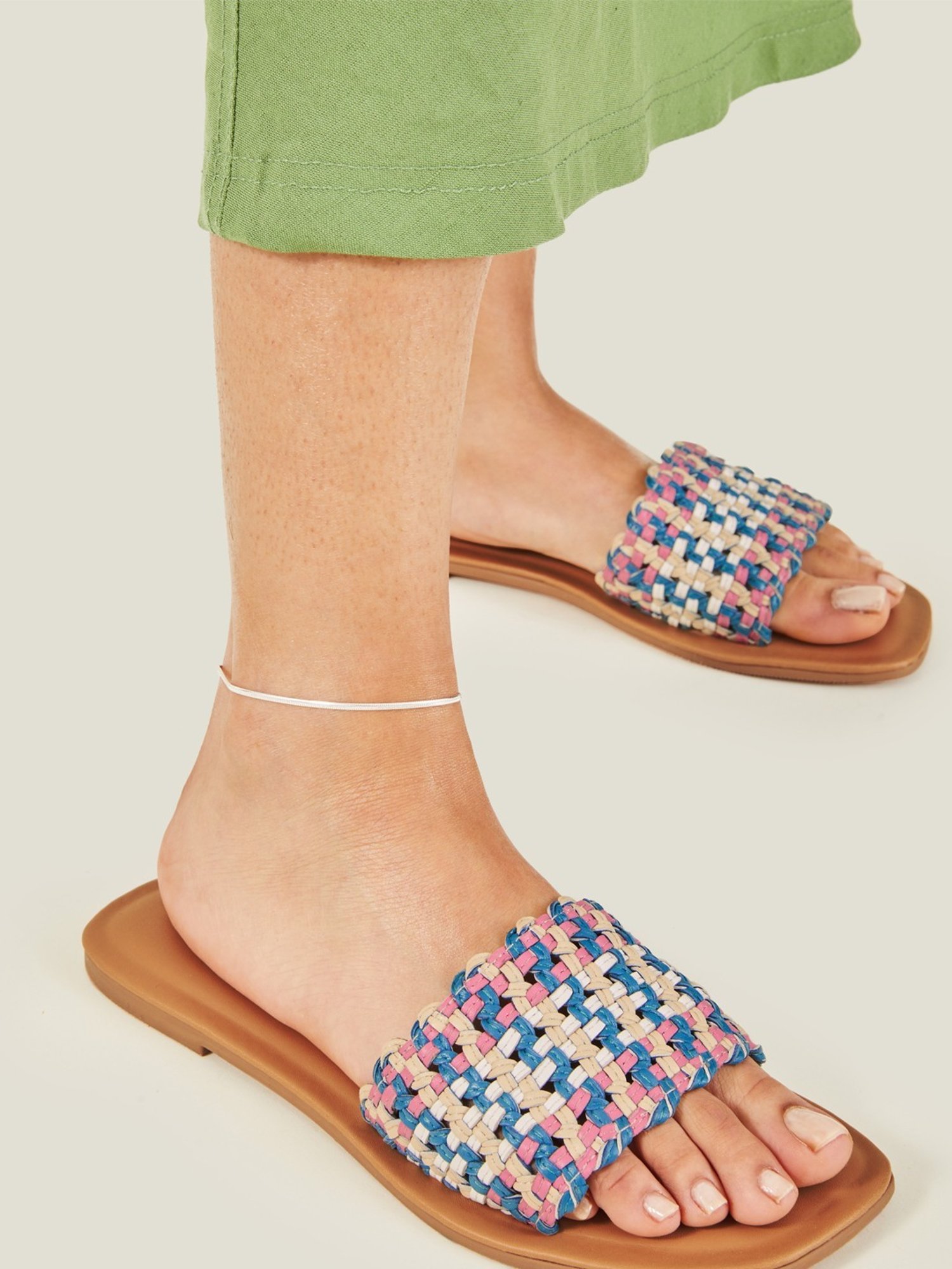 Teejh Roma Coin Silver Oxidized Ghungroo Anklets