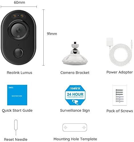 Outdoor Security Camera with Spotlight, Reolink Lumus 1080P HD Plug-in WiFi Camera for Home Security System, PIR Motion Detection, Two-Way Talk and Siren Alarm, Waterproof, Micro SD Card Slot Storage