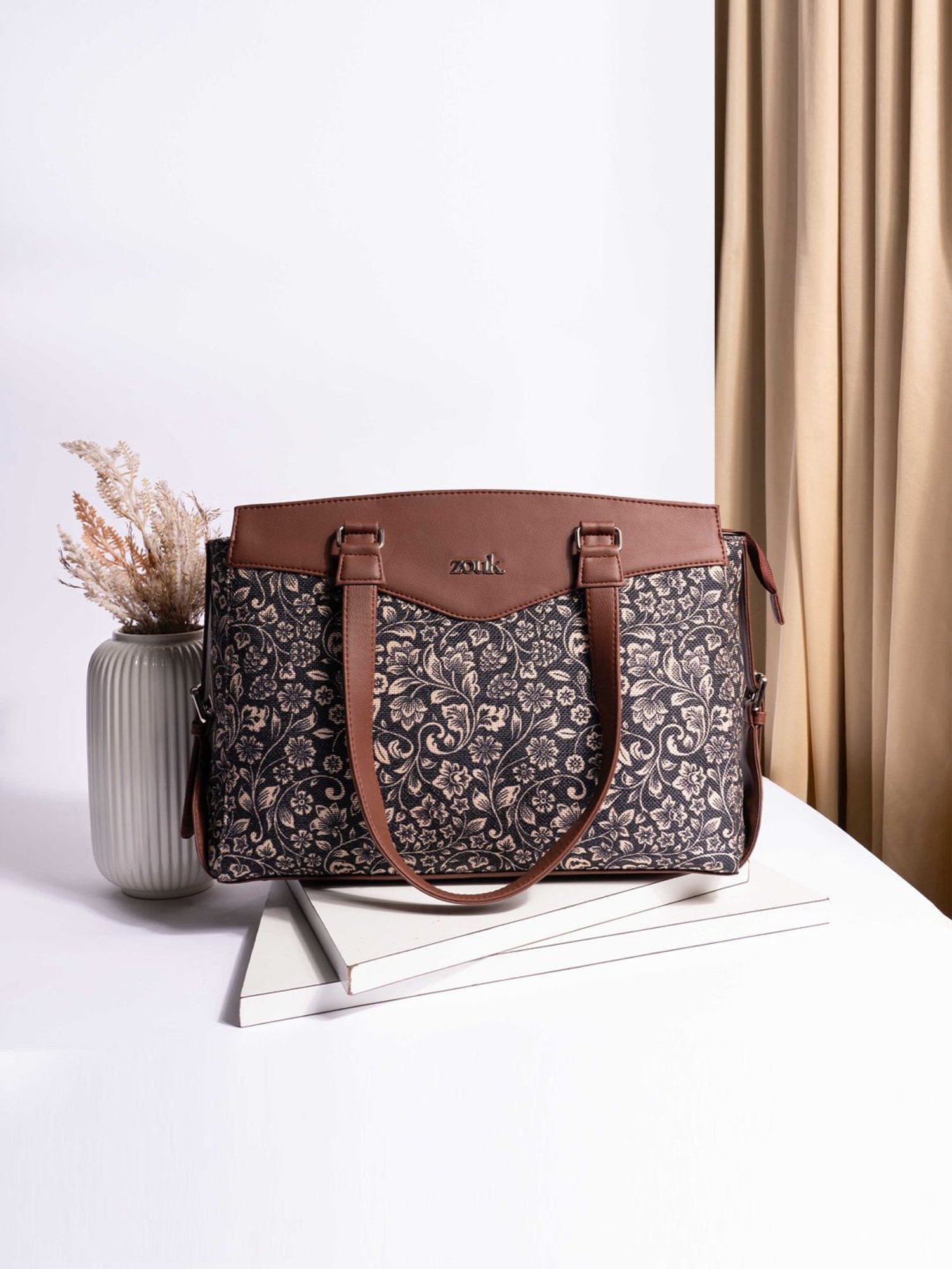 ZOUK Multicolor Printed Large Tote Bag