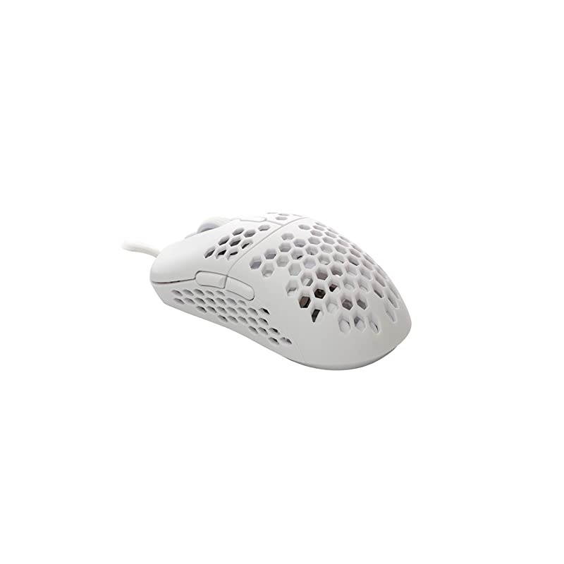 Mira S Ultra Lightweight Honeycomb Shell Wired RGB Gaming Mouse Up to 12 000 cpi | 6 Buttons 61g Only MiraS White