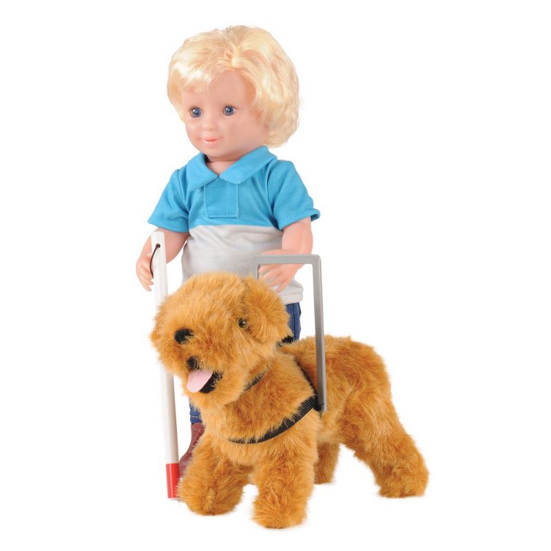 Children's Factory Inclusion Doll Equipment - Cane & Seeing Eye Dog