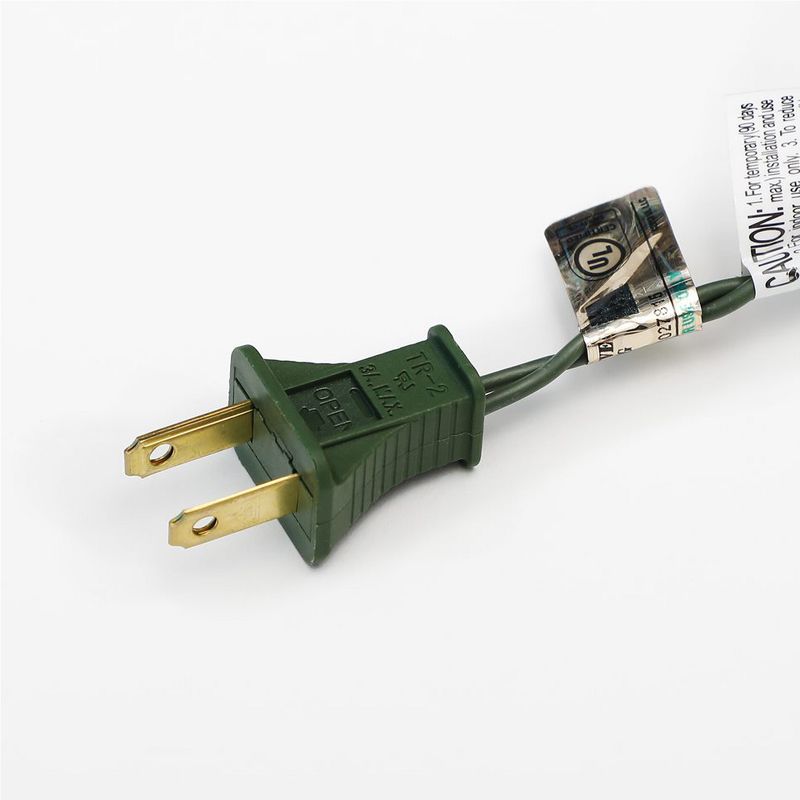 Home Heritage 9 Foot Pre-Lit Skinny Artificial Stanley Pencil Pine Christmas Tree with Clear White Lights, Foldable Stand and Easy Assembly