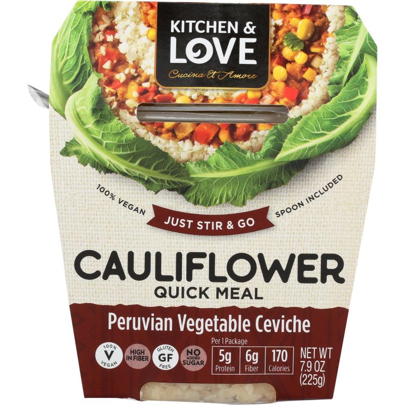 Cucina & Amore Cauliflower Peruvian Vegetable Ceviche Quick Meal - 7.9oz
