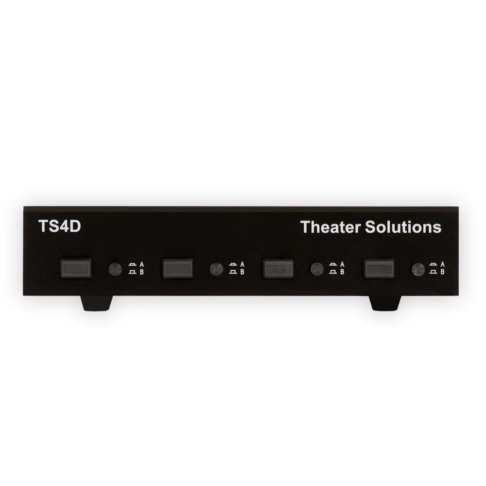 Theater Solutions TS4DLS Four Zone Dual Source Selector with Volume Controls