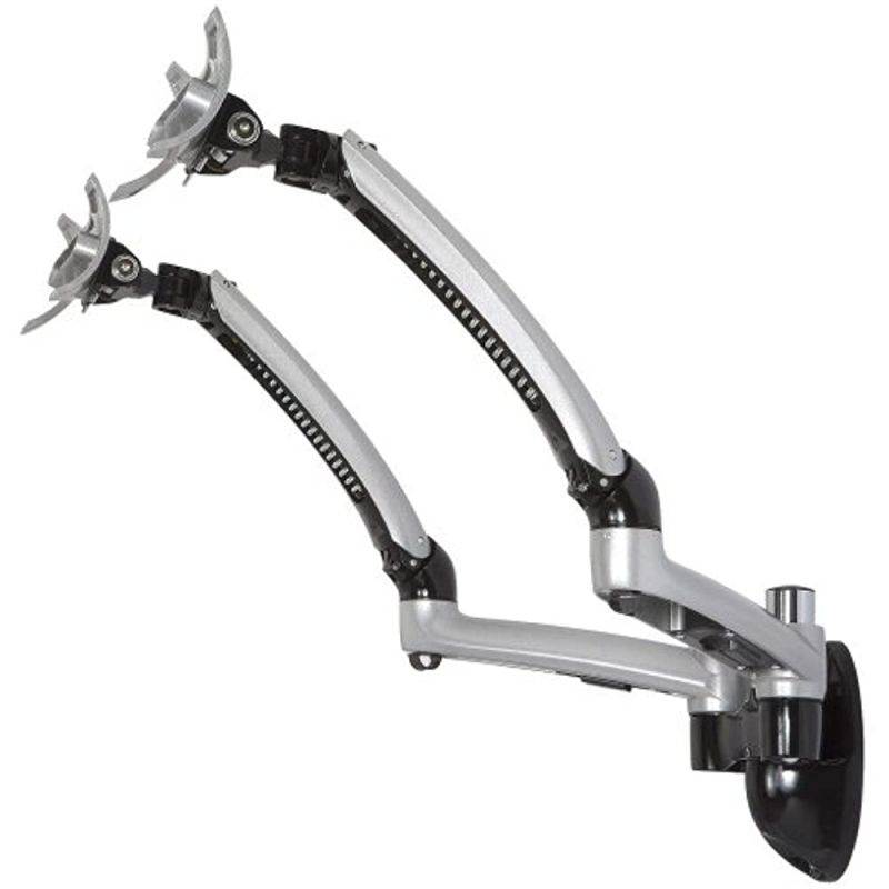 Cotytech Dual Apple Wall Mount Spring Arm - Silver