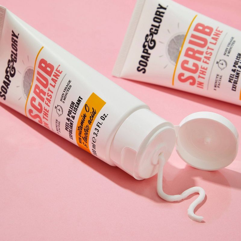 Soap & Glory Scrub In The Fast Lane 2 Minute Facial Peel & Polish - 3.3 fl oz