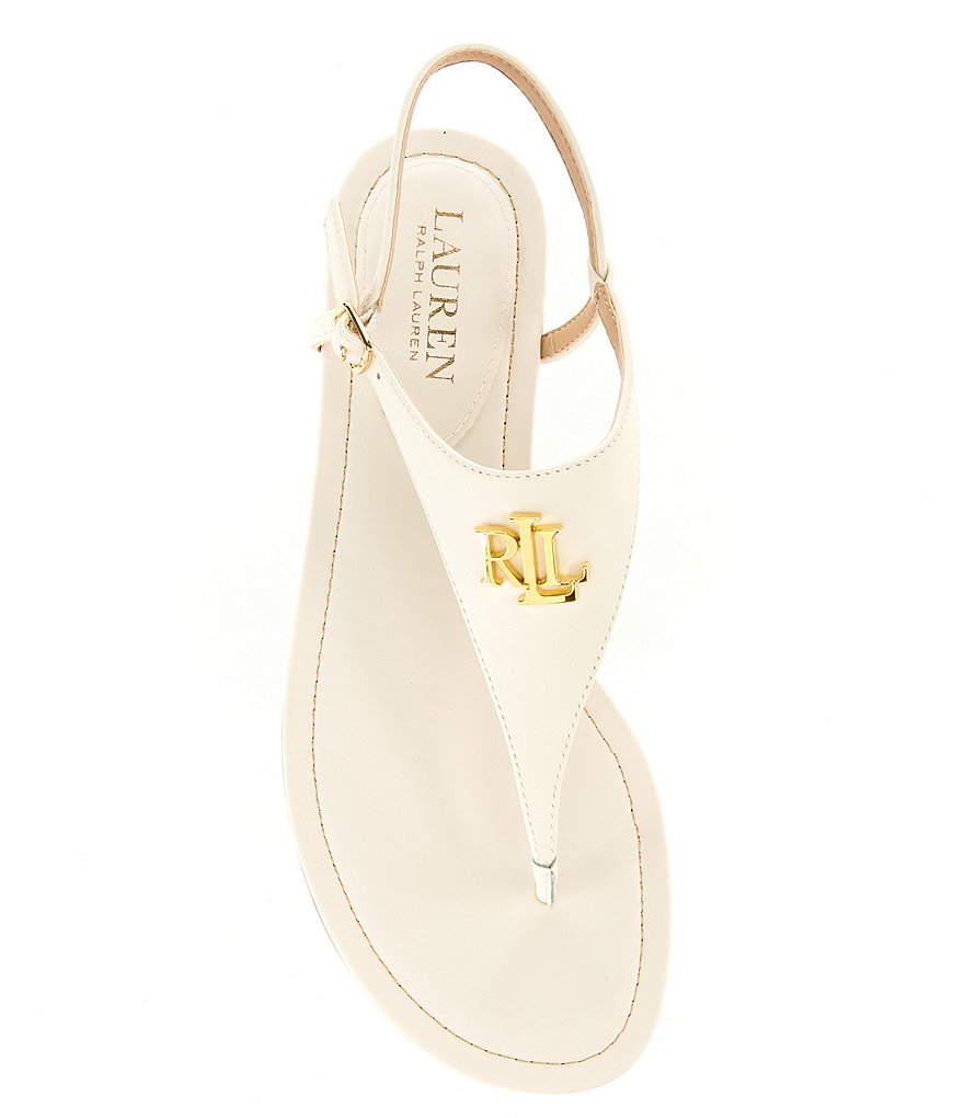 Lauren Ralph Lauren Ellington Logo Leather Sandals