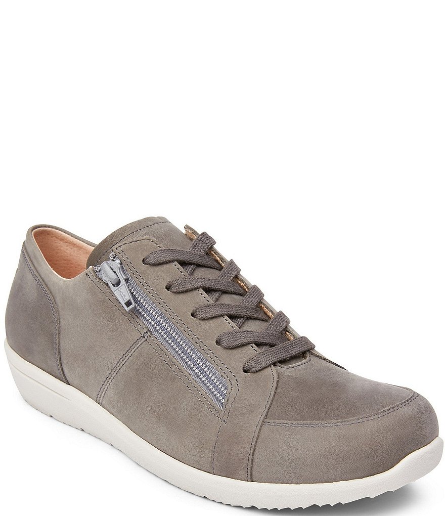 Vionic Abigail Suede Textile Lace-Up Sneakers
