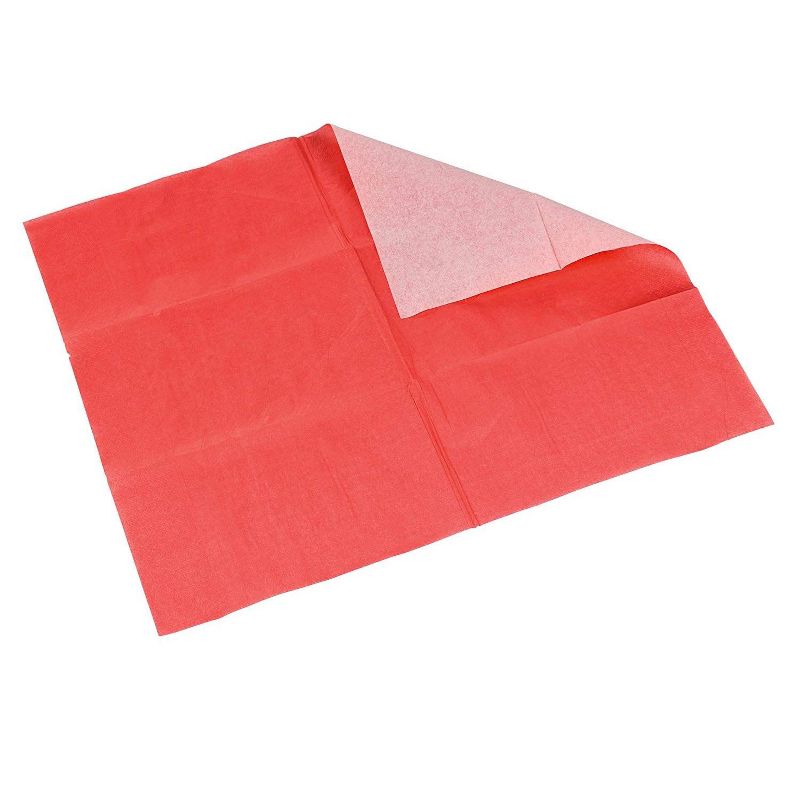 Blue Panda 120-Pack Coral Pink Disposable Paper Napkins Party Supplies 7.5 x 4.25 Inches