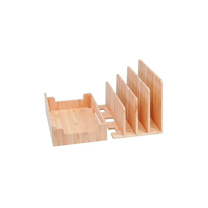 Bamboo Charging Station amp Multi Device Organizer Slim Version for Smartphones Tablets and Laptops