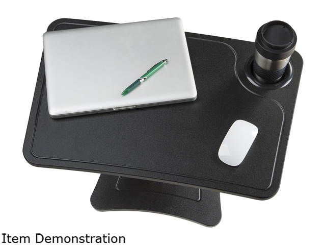 Victor DC240B High Rise Height Adjustable Laptop Stand with Storage Cup (Black)