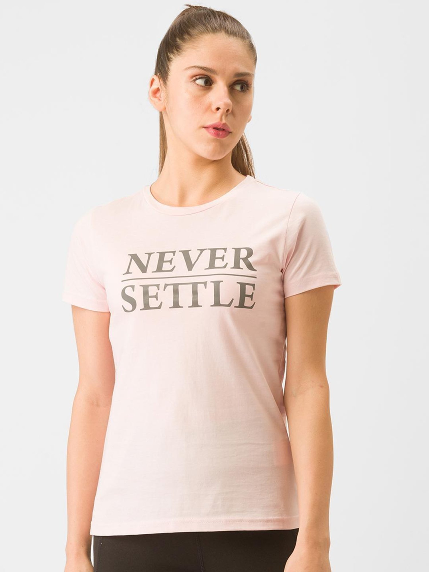 Globus Light Pink Graphic Print Sports T-shirt