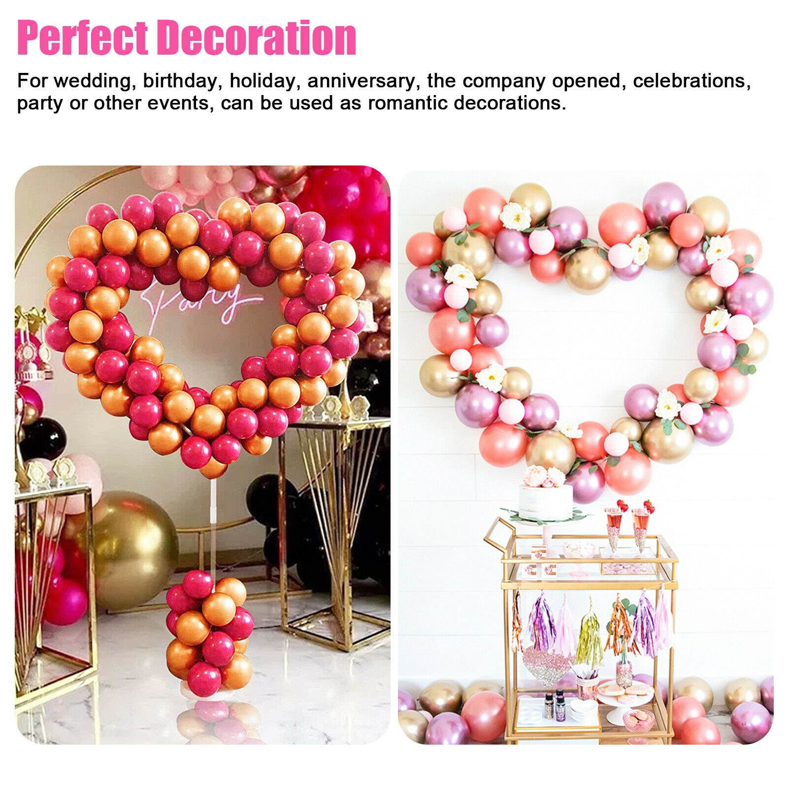 Balloon Column Arch Base Display Stand Kit Sets For Wedding Birthday Party Decor