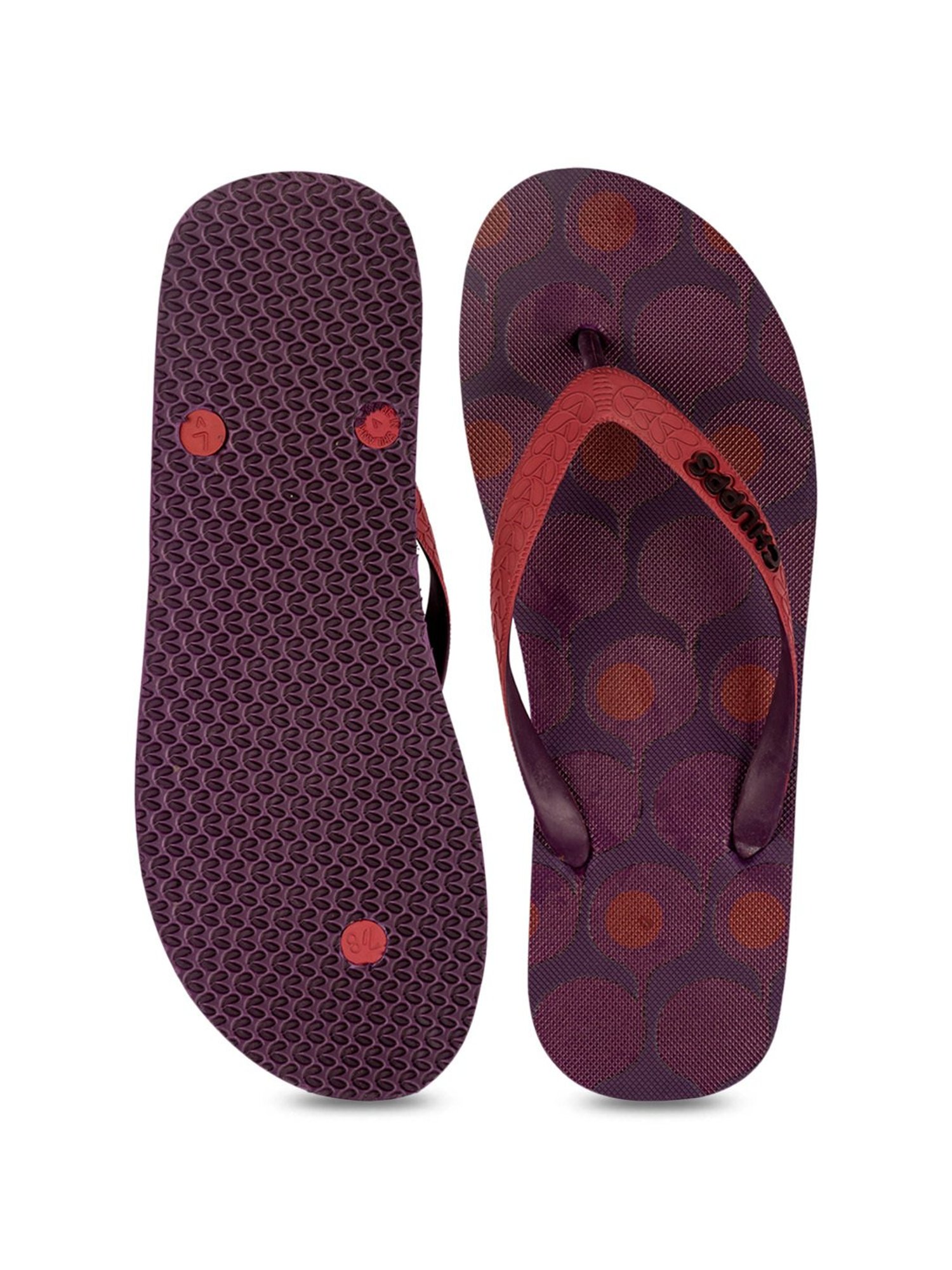 Chupps Men's Red Flip Flops