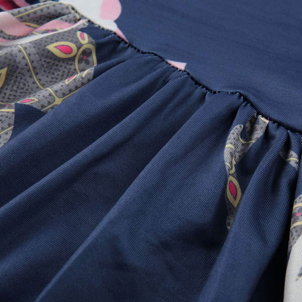 ?HebeTop? Women's Floral Maxi Dresses Boho V Neck Split Beach Party Dress