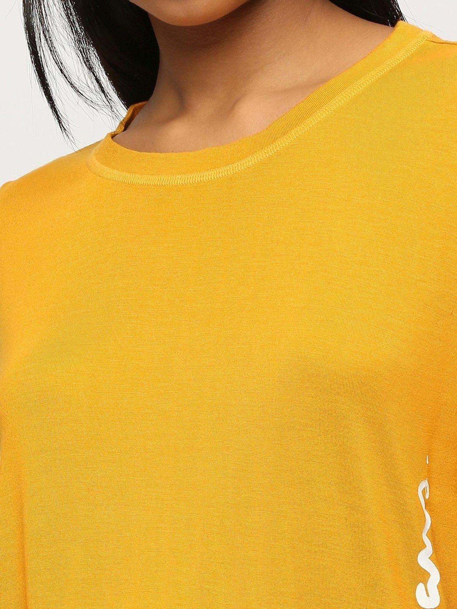 Pepe Jeans Yellow Logo Print T-Shirt