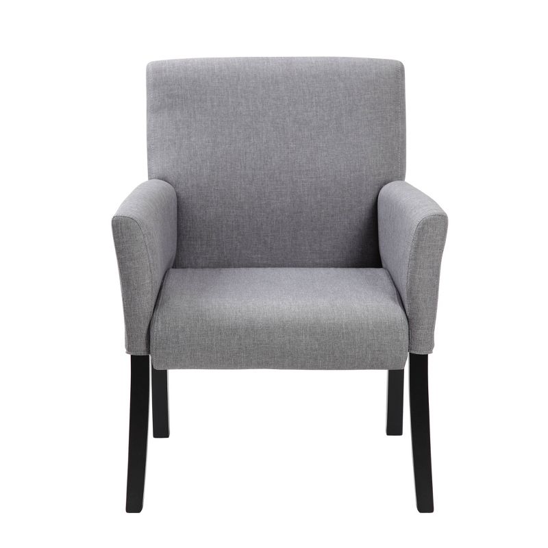 Box Arm Linen Guest Chair Gray - Boss Office Products