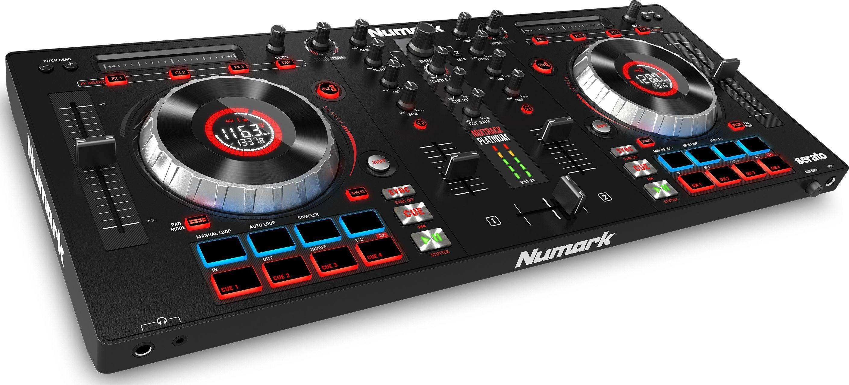 Numark Mixtrack Platinum DJ Controller With Jog Wheel Display