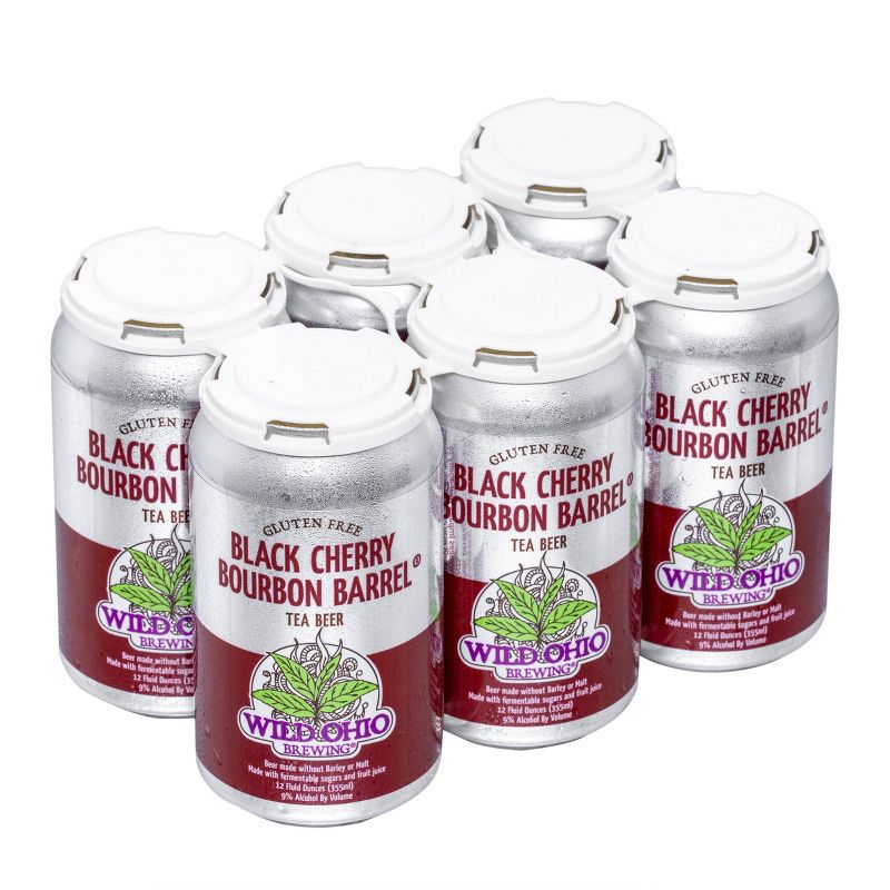 Wild Ohio Black Cherry Bourbon Barrel Tea Beer - 6pk/12 fl oz Cans