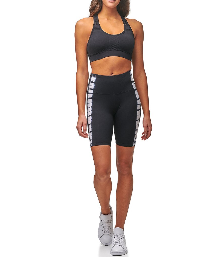 Marc New York Tie-Dye High Rise Pull-On Biker Shorts