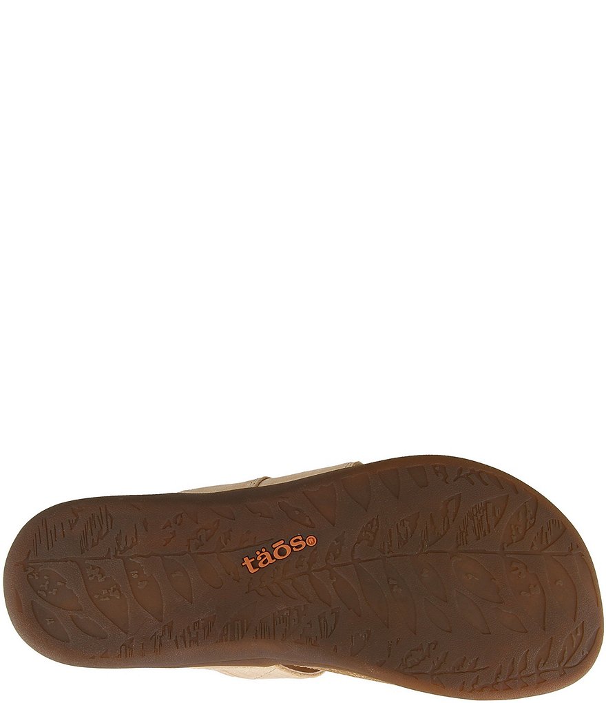 Taos Footwear Zone Leather Toe Loop Sandals