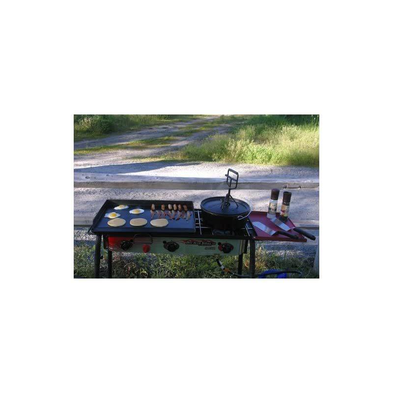 Professional Flat Top Griddle, True Seasoned Finish steel griddle, 16" x 24" Cooking Surface