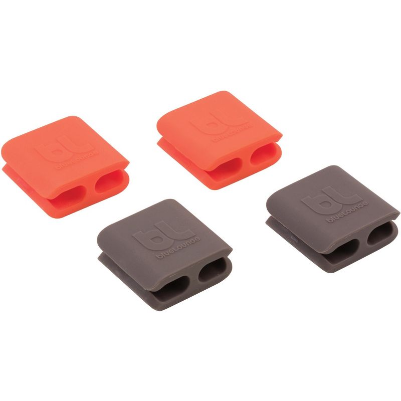 Advantus Cable Clip Medium 1-1/2"Wx1-1/2"Lx3/4"H 4/PK Assorted BLUCCMD
