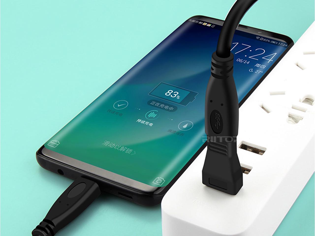 RIITOP 2 Pack USB-C USB 3.1 Type C Female to USB 3.0 Type A Male Adapter Converter Connector Support Data Sync & Charging