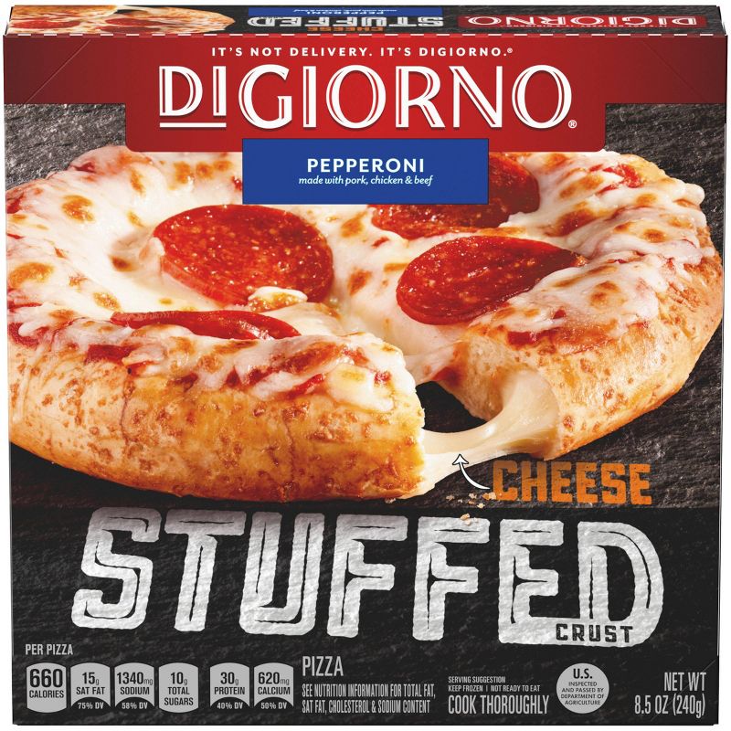 DiGiorno Cheese Stuffed Crust Three Meat Frozen Pizza - 9.2oz