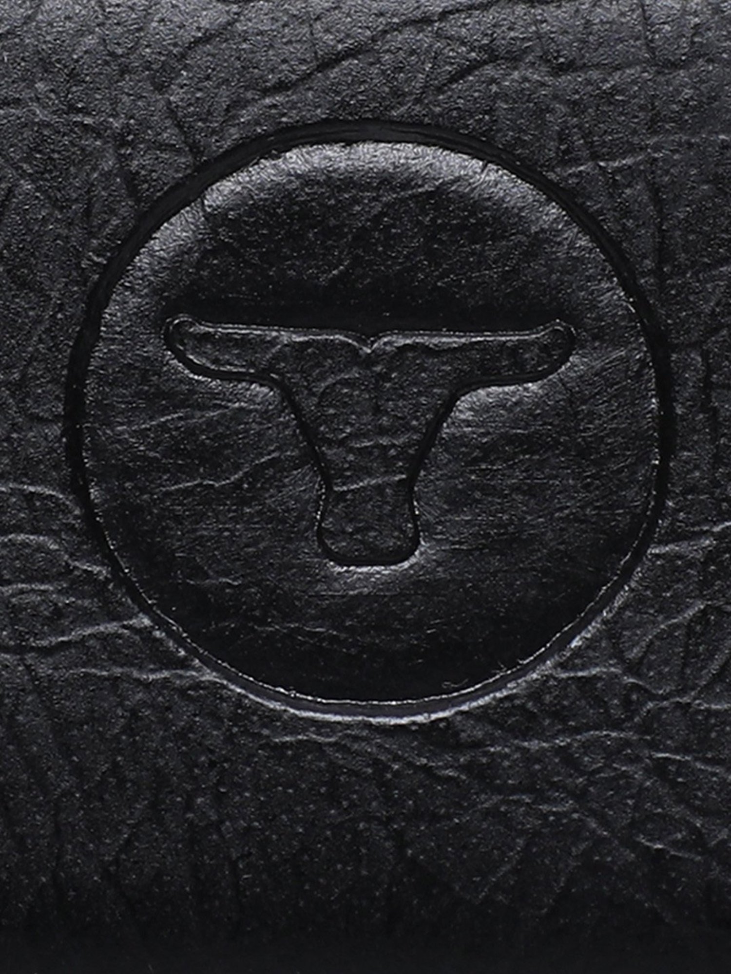 BULCHEE Black Leather Casual Belt for Men