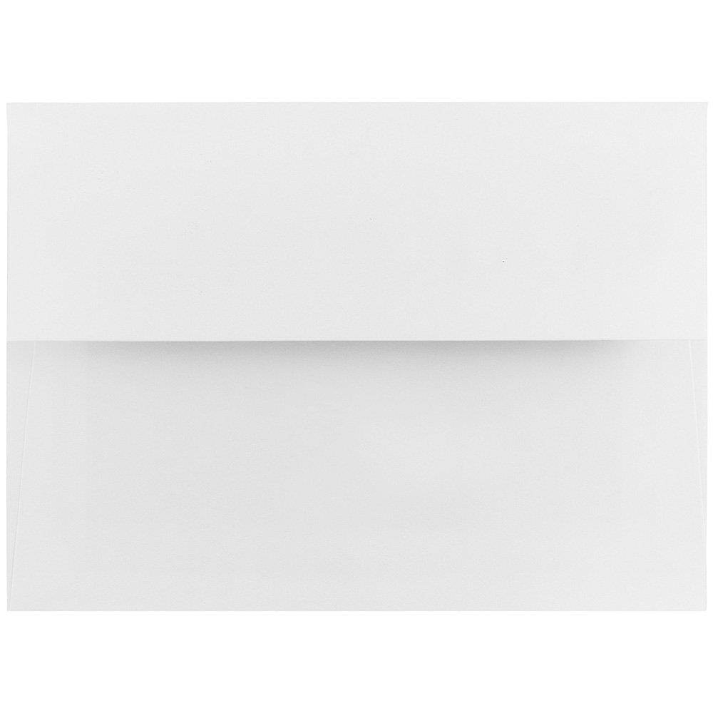 JAM PAPER A7 Foil Lined Invitation Envelopes - 5 1/4 x 7 1/4 - White with Red Foil - 50/Pack