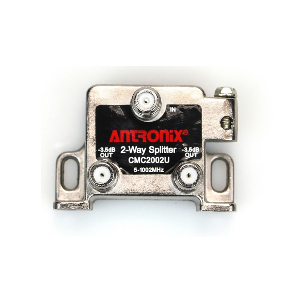 Antronix CMC2002U Universal 2-Way Splitter (Nickel Alloy)
