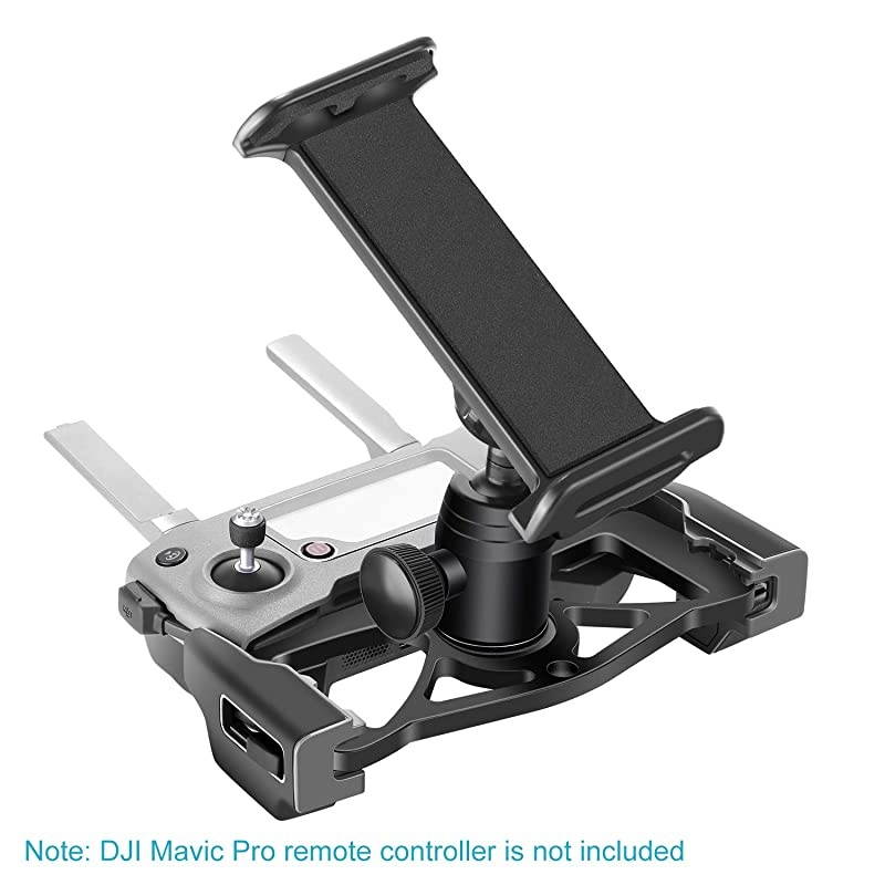 for DJI Mavic Pro 412 Inches Tablet and Mobile Phone Holder Remote Controller Extender Mount for Clip Smartphone iPad Tablet 360Degree Rotating Black