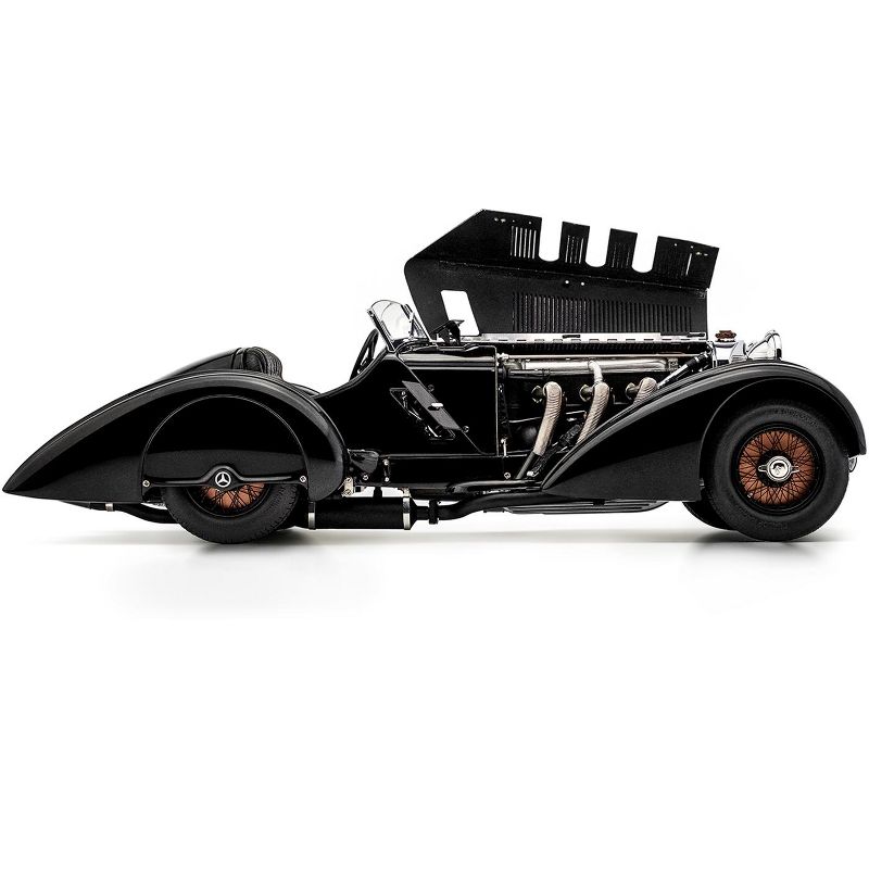 1932 Mercedes Benz SSK Trossi "The Black Prince" 1/18 Diecast Model Car by CMC