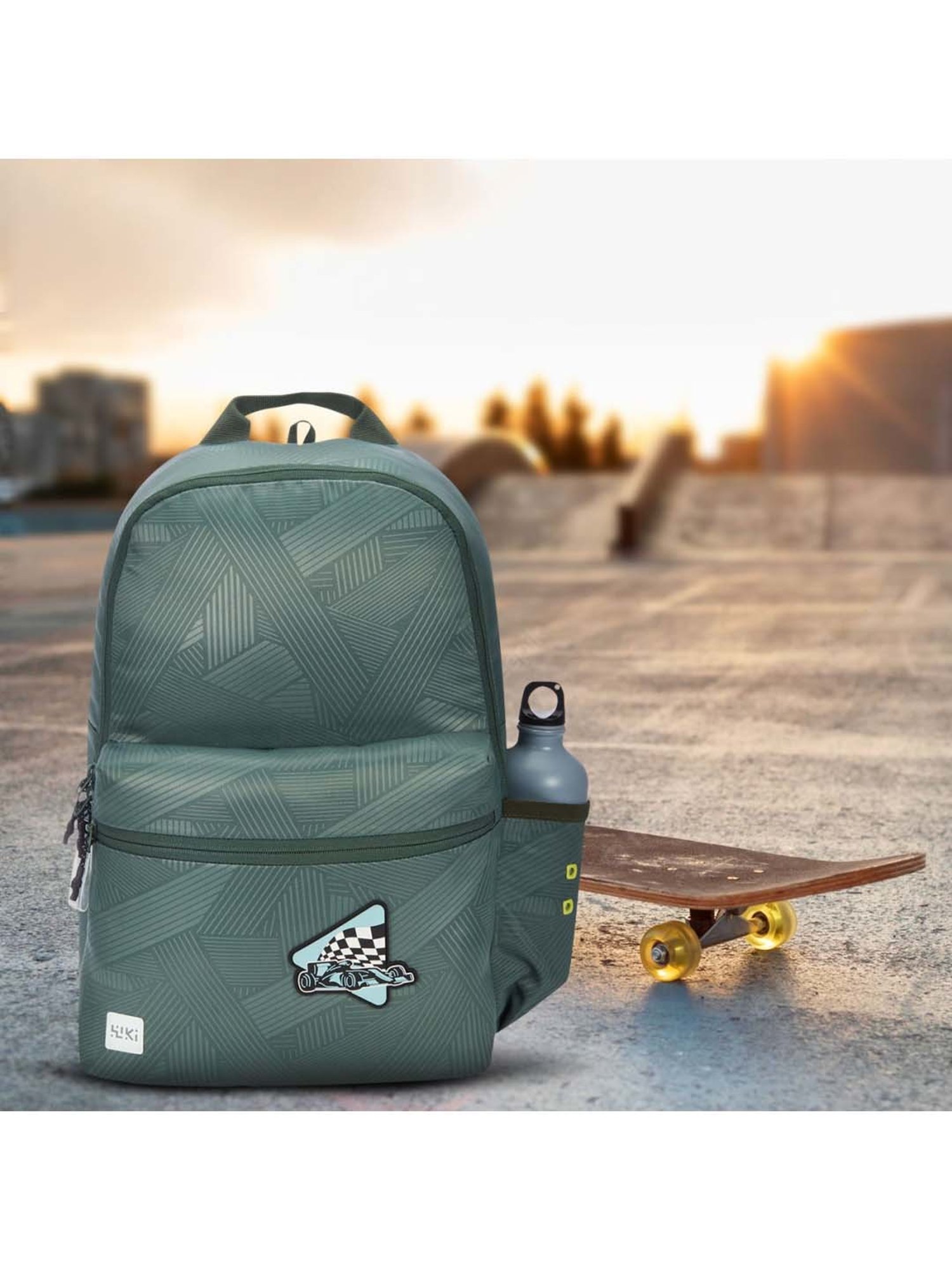 Wiki 18.5 Ltrs Green Medium Backpack