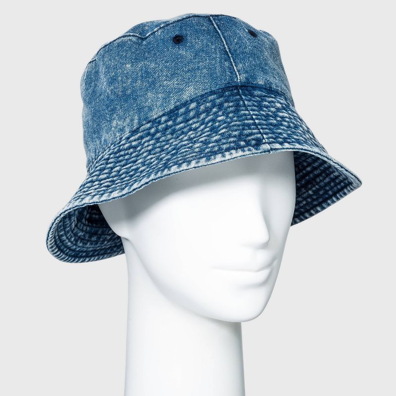 Women's Denim Bucket Hat - Wild Fable™ Denim Blue