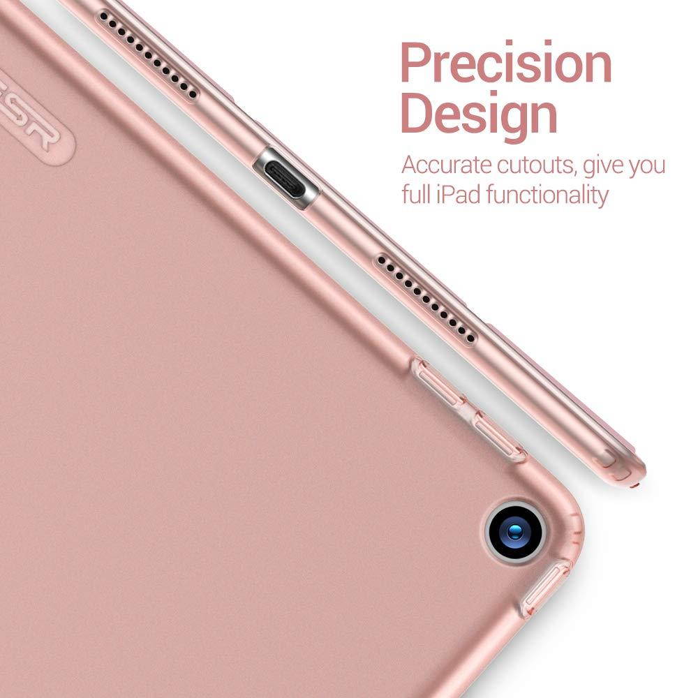 ESR Rebound Slim Smart Case Specially Designed for iPad Air 3 10.5" 2019, Flexible TPU Back Cover with Rubberized Coating,Auto Sleep/Wake and Viewing/Typing Stand for iPad Air (3rd Gen)2019, Rose Gold