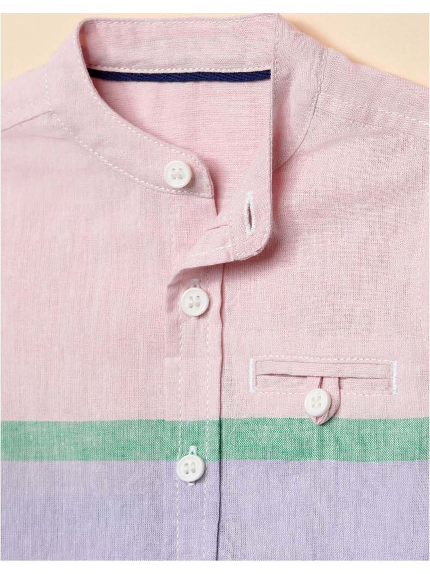 Mothercare Kids Multicolor Cotton Color Block Shirt