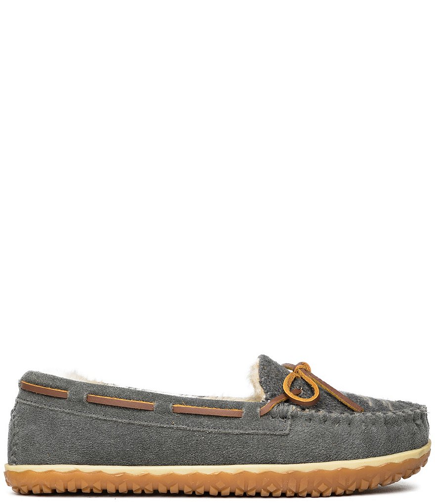 Minnetonka Women's Tilia Tribal Print Suede Moccasins