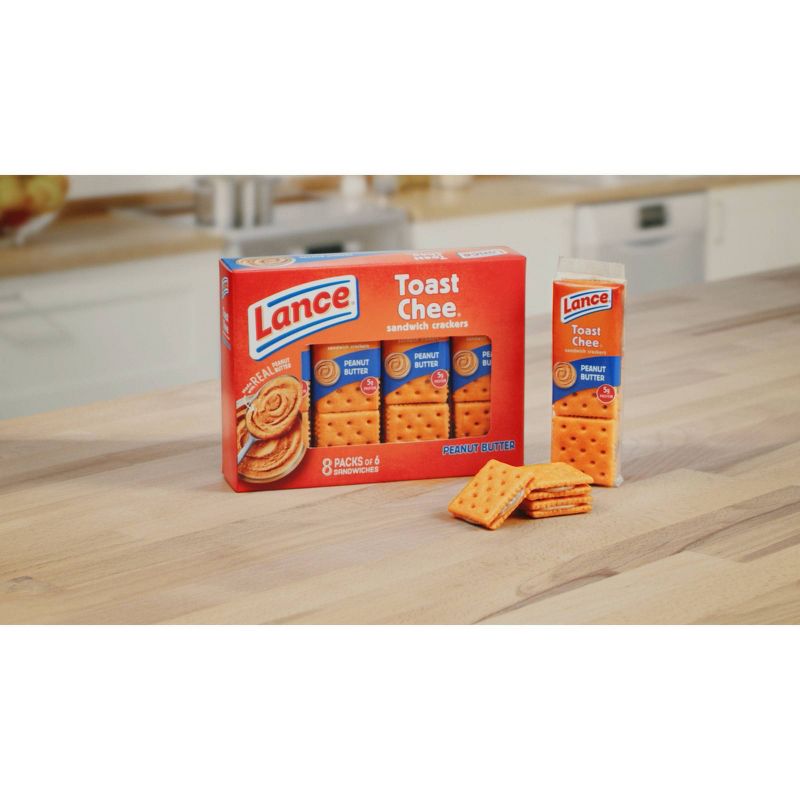 Lance Peanut Butter ToastChee Cracker Sandwiches - 1.5oz/8ct