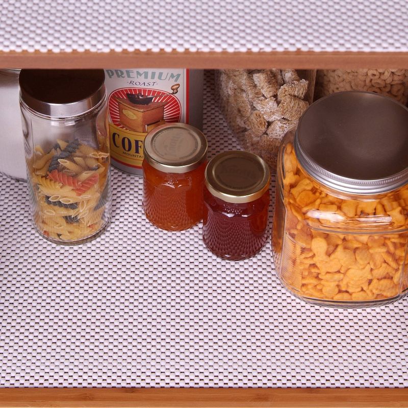 Con-Tact Brand Grip Premium Non-Adhesive Shelf Liner- Thick Grip White (18''x 8')