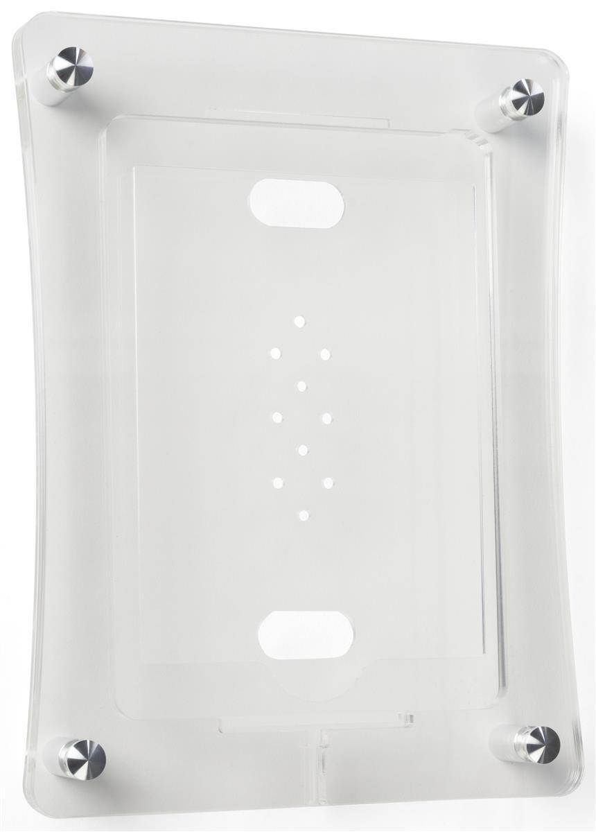 Displays2go iPad Air Presentation Stands with Wall Mount, Secure Enclosure, Acrylic Construction, Hands-Free Design &ndash; Clear (ICASEWM)