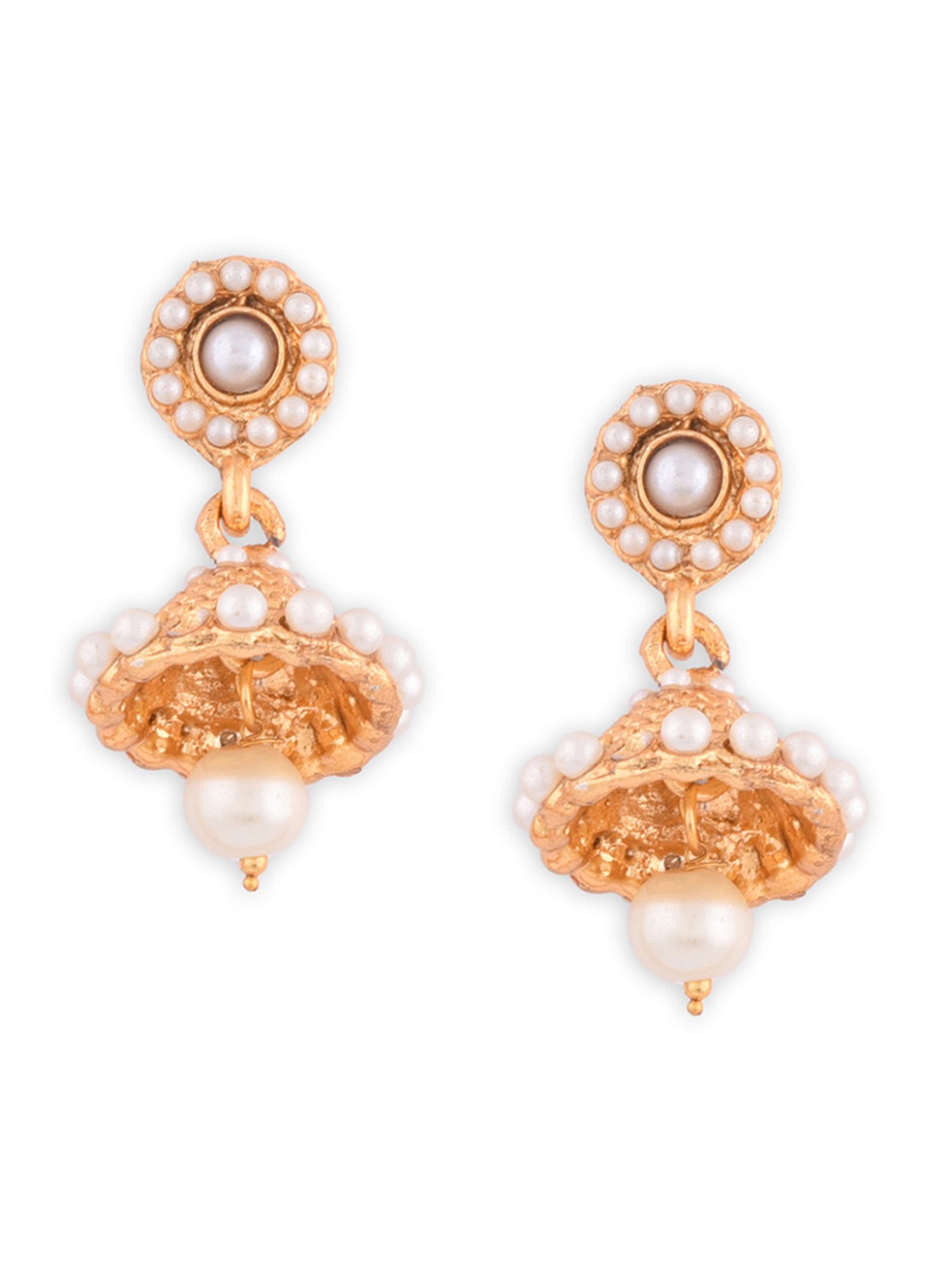 Fida Ethnic South Indian Antique White Jewellery Set