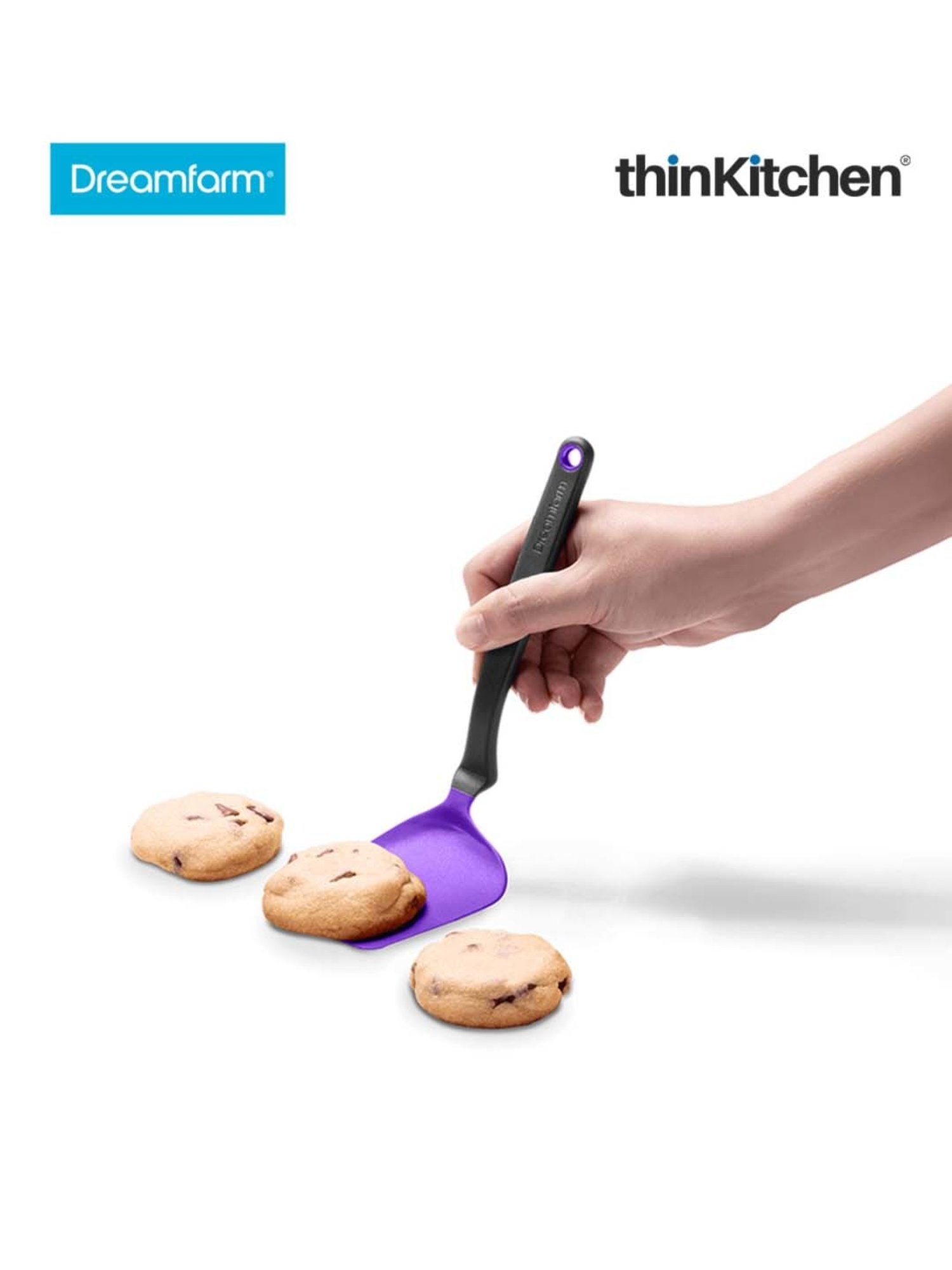 Dreamfarm Purple Nylon Mini Chopula Super Flexible Chopping Sit Up Spatula