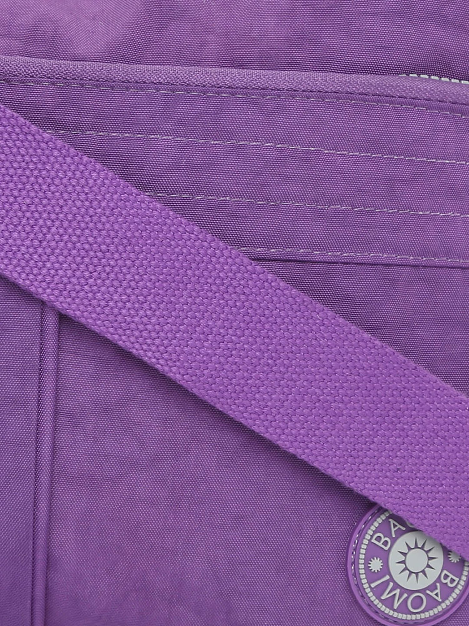 Baomi Purple Solid Medium Cross Body Bag