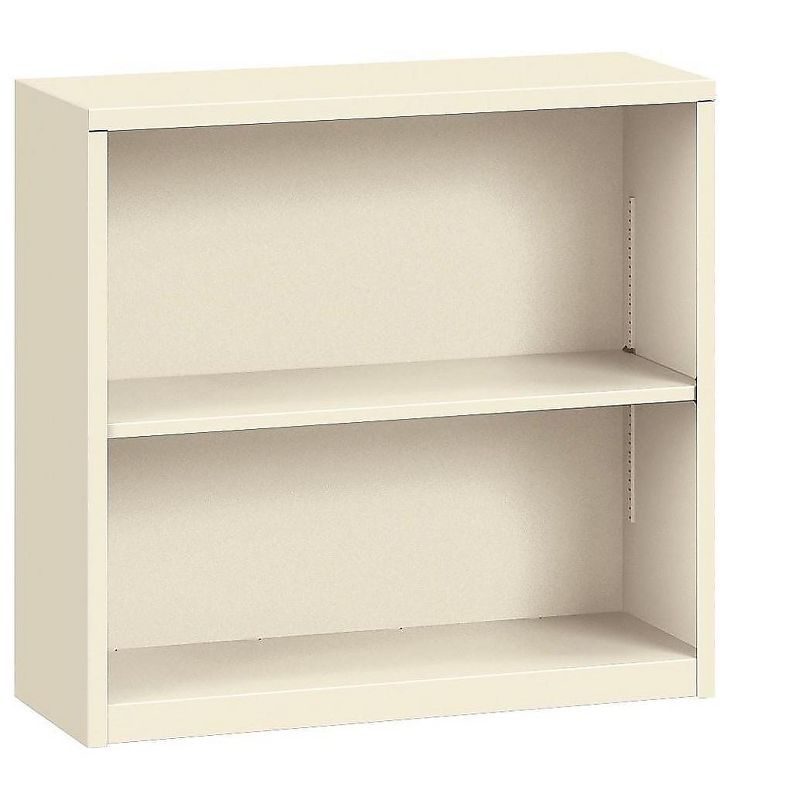 HON Metal Bookcase Two-Shelf 34-1/2w x 12-5/8d x 29h Putty S30ABCL