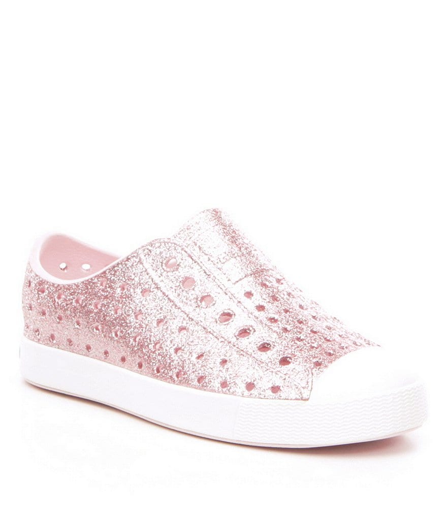 Native Girls' Jefferson Bling Glitter Slip-On Sneakers (Youth)